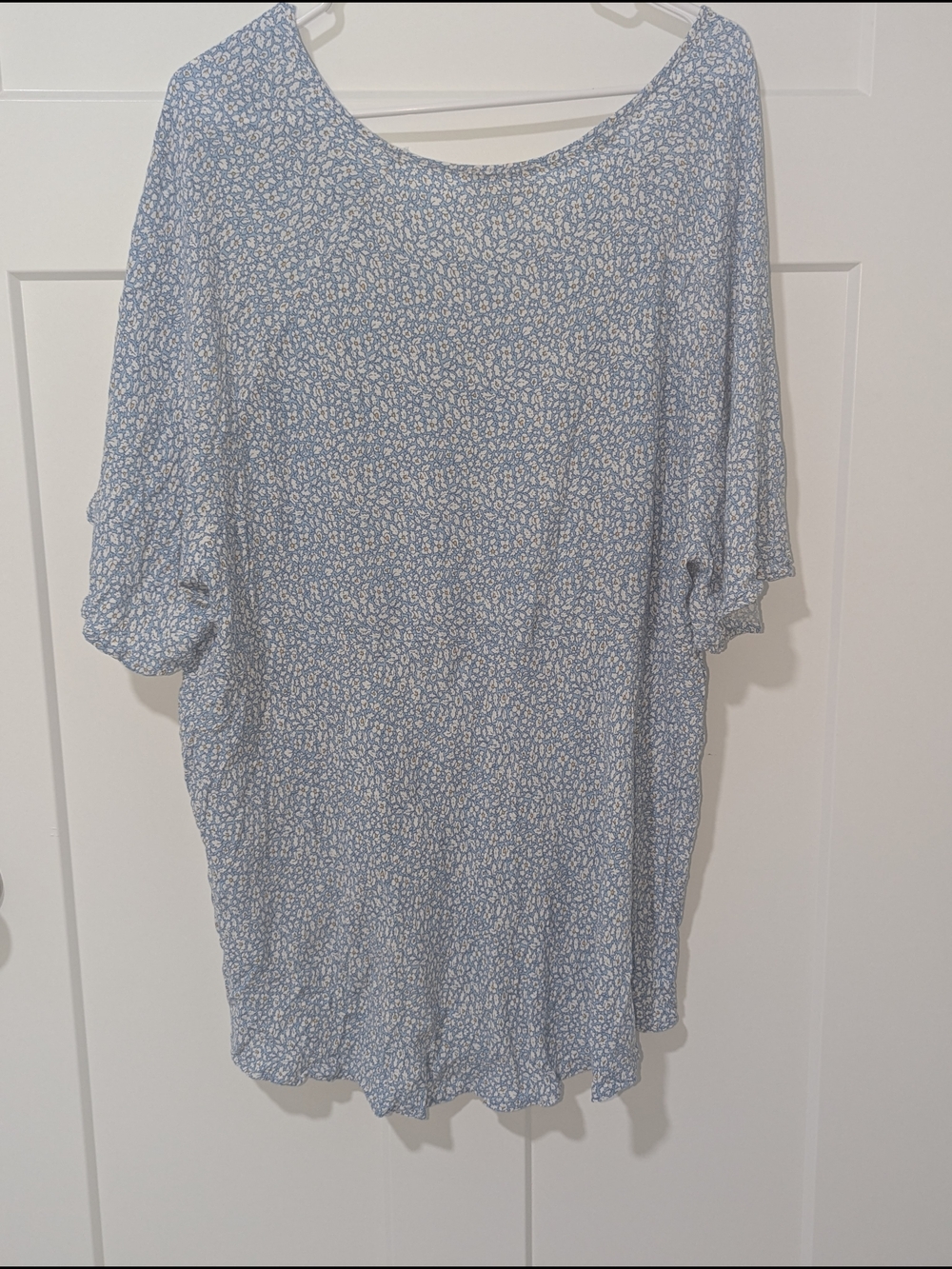 Cynthia Rowley Light Blue Floral Scoop-Neck Tunic - Picture 4 of 4